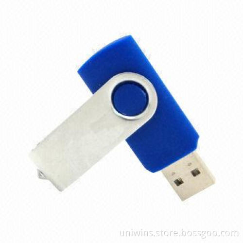 Swirling USB flash drives, 128MB to 64GB, customized logos and colors are accepted